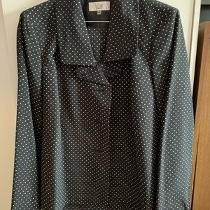 Women’s NWT 2piece Black/White Polka Dot Suit by Le Suit
